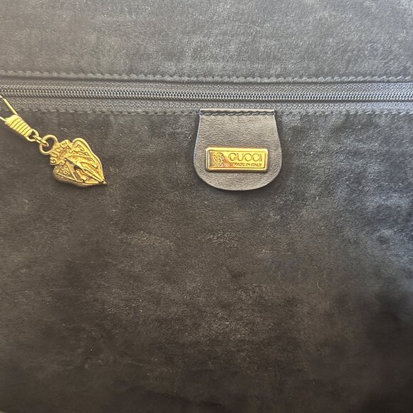 Authentic Gucci Black Calfskin Hobo Shoulder Bag - Picture 6 of 8